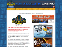Tablet Screenshot of fondduluthcasino.com